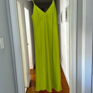 NWOT Large neon green A New Day-Target slip dress